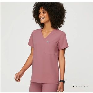 Figs Mauve Set Small Petite regular Zamora joggers and Catrina one pocket S.